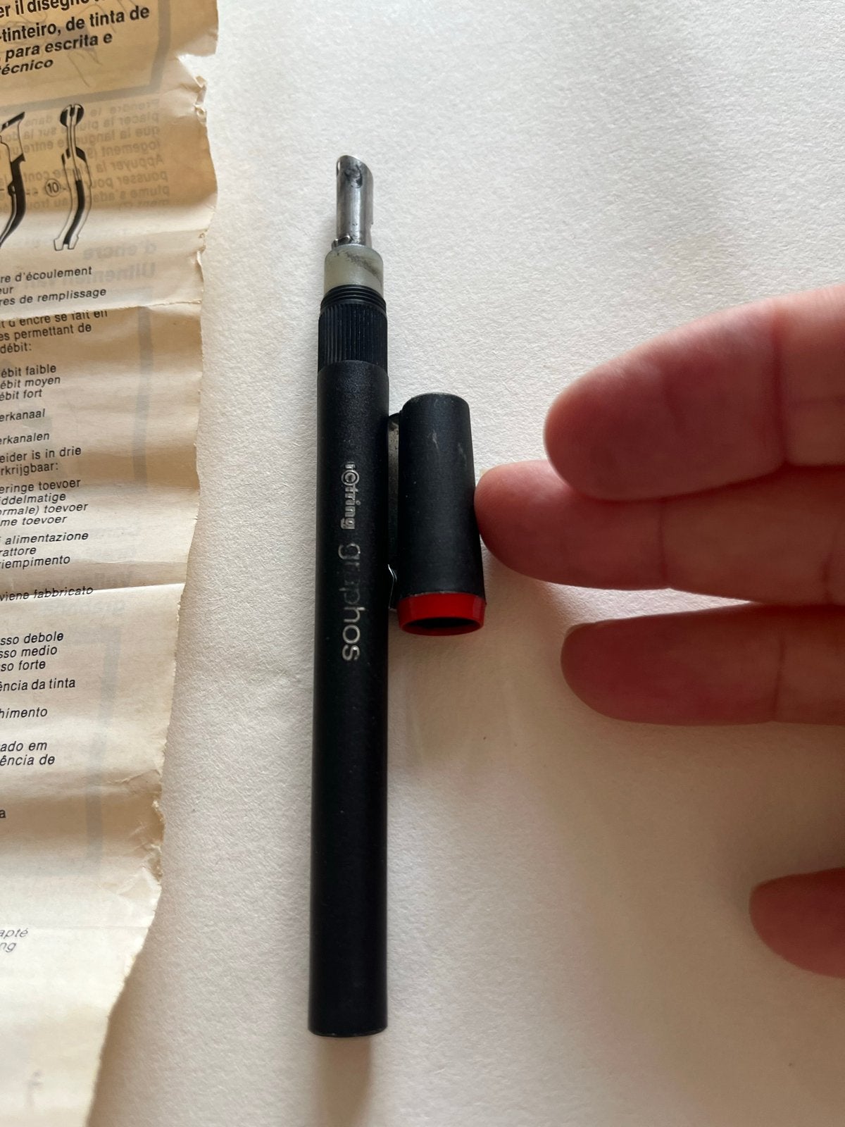 Uitgebreide Kalligrafie Pennenset met Rotring Graphos, Hobby en Vrije tijd, Ophalen of Verzenden, Gebruikt