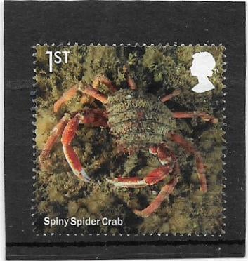 Engeland 2021 Wild Coasts – Spiny Spider Crab, Verzenden, Gestempeld