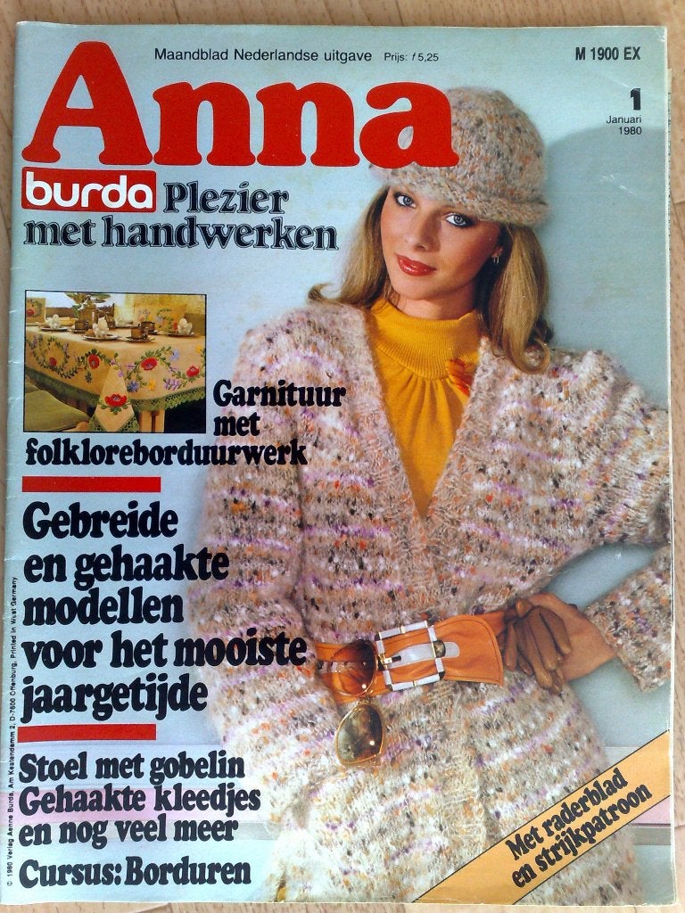22 x Anna Burda van van 1980 t/m 1985 , €1. p/st, Verzenden, Breien of Haken, Patroon of Boek
