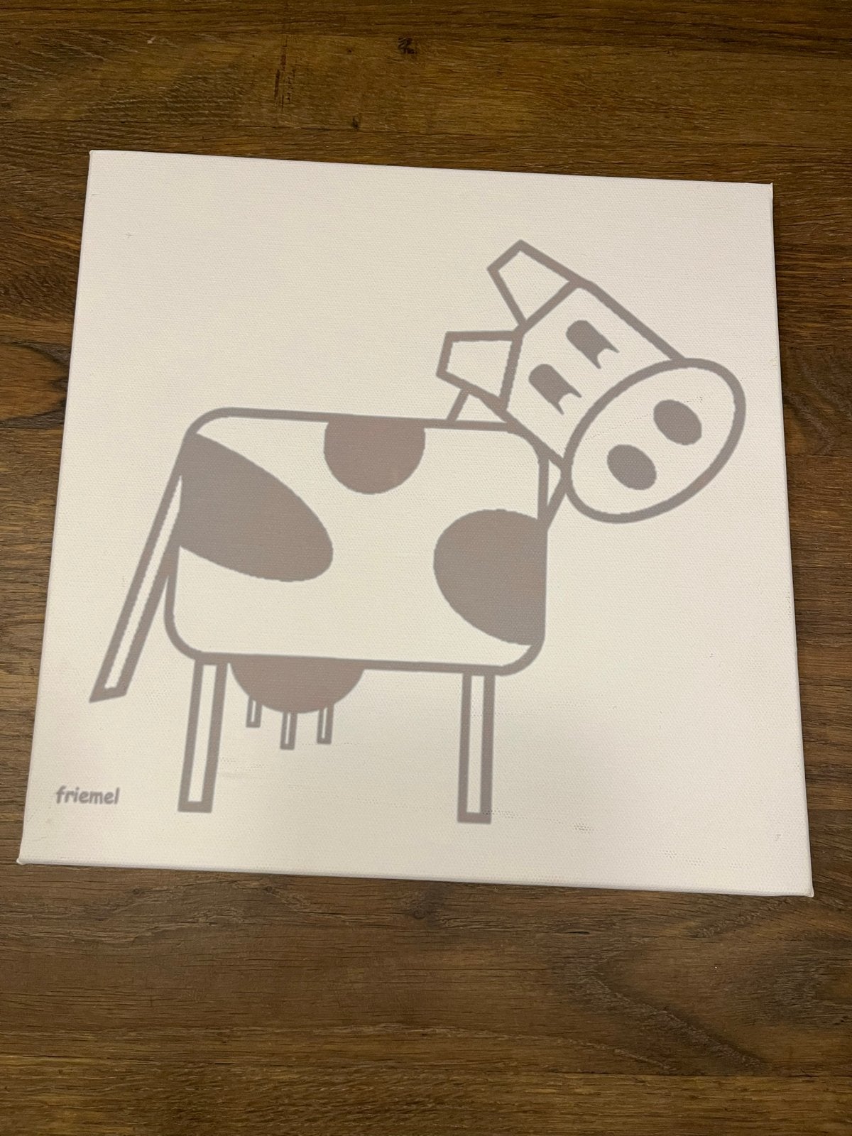 Drieluik Canvas Schilderij Koeien met Gedicht, Huis en Inrichting, Woonaccessoires | Schilderijen, Tekeningen en Foto's, Ophalen