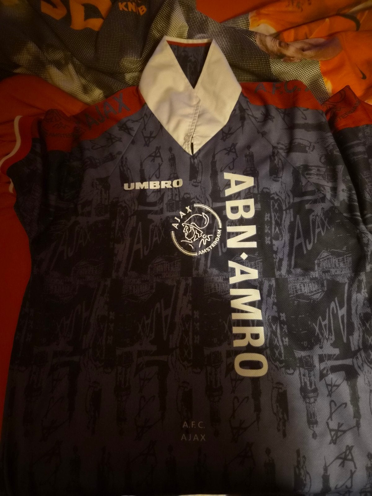 Ajax Origineel Uitshirt 1996/1997 - Umbro ABN AMRO, Ophalen of Verzenden, Gebruikt, Ajax, Shirt