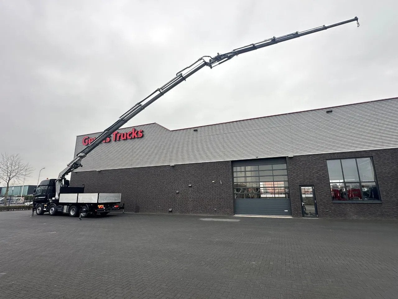 DAF CF 460 8X2 BAKWAGEN MET FASSI F660RA.2.27 XHE-DYNAMIC ME, Auto's, Automaat, Euro 5, 460 pk, Zwart