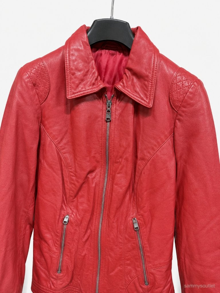 Rode dames jas leather look – partij 500 stuks, Ophalen of Verzenden, Zo goed als nieuw, Rood