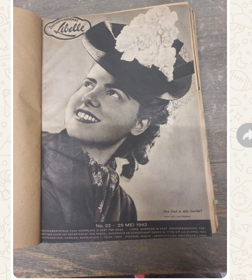 Libelle weekbladen 1942 - Half jaar ingebonden, Boeken, Tijdschriften en Kranten, Ophalen of Verzenden, Gelezen, Damesbladen