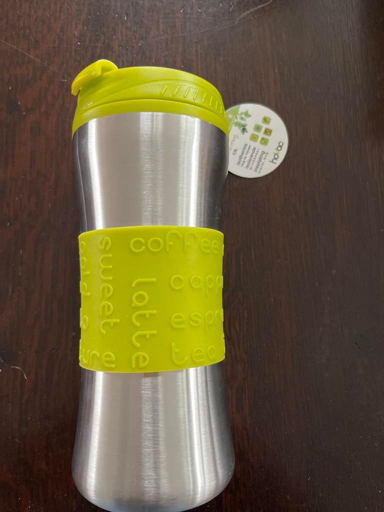 Hovac Isolerende Thermobeker 0,5L - Nieuw (Groen/Zwart), Ophalen of Verzenden, Nieuw