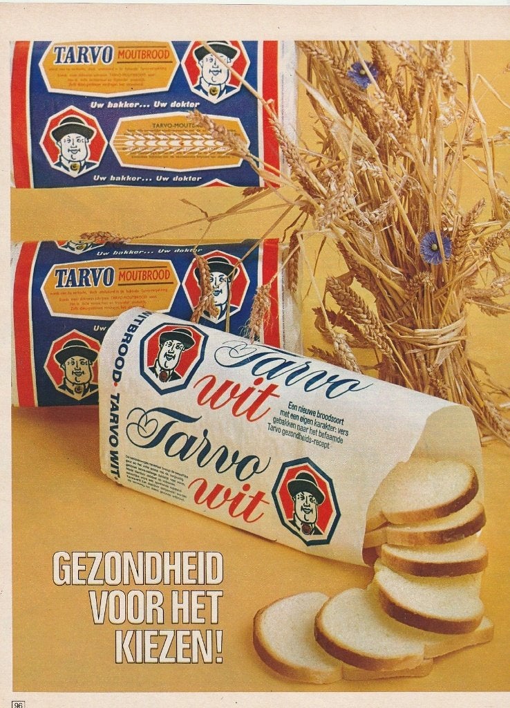 retro reclame 1969 Tarvo moutbrood gezondheid voor 't kiezen, Verzenden, Overige typen
