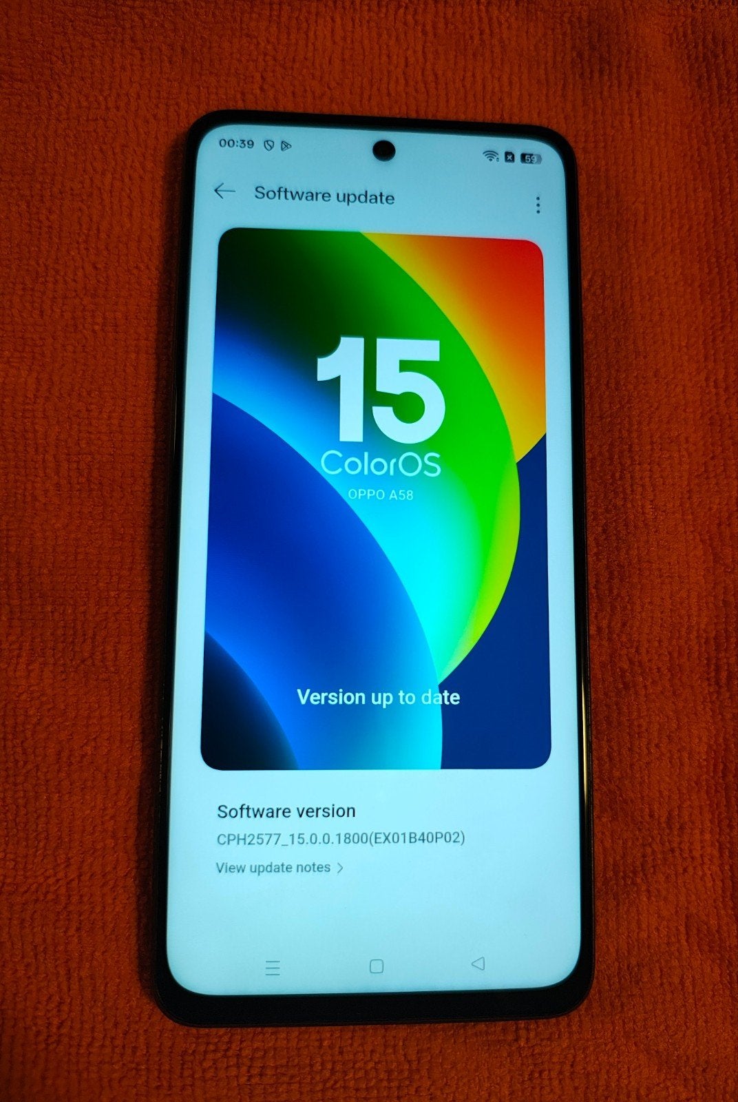 Oppo A58 (CPH2577), Glowing Black, Ophalen, Gebruikt, Zwart, 128 GB