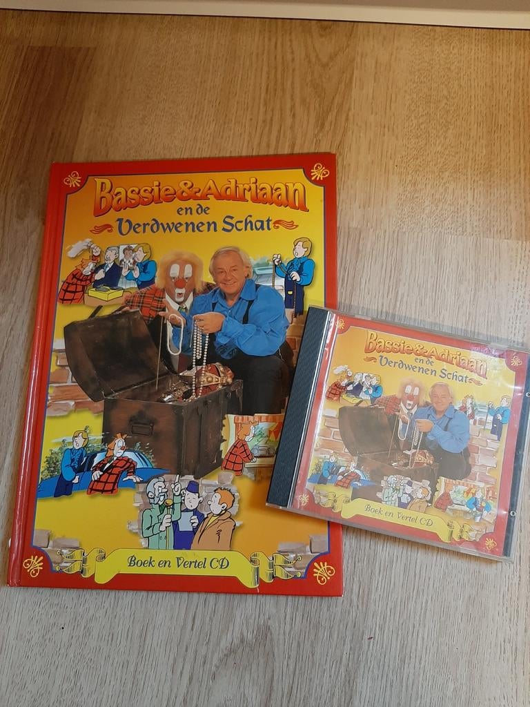 Bassie en Adriaan boek + CD de verdwenen schat, Ophalen of Verzenden