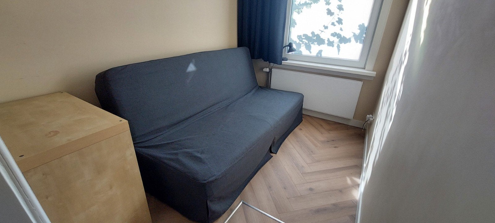 IKEA Beddinge slaapbank - Donker grijs, 140x200 cm, Ophalen, Gebruikt, Tweepersoons, 140 cm