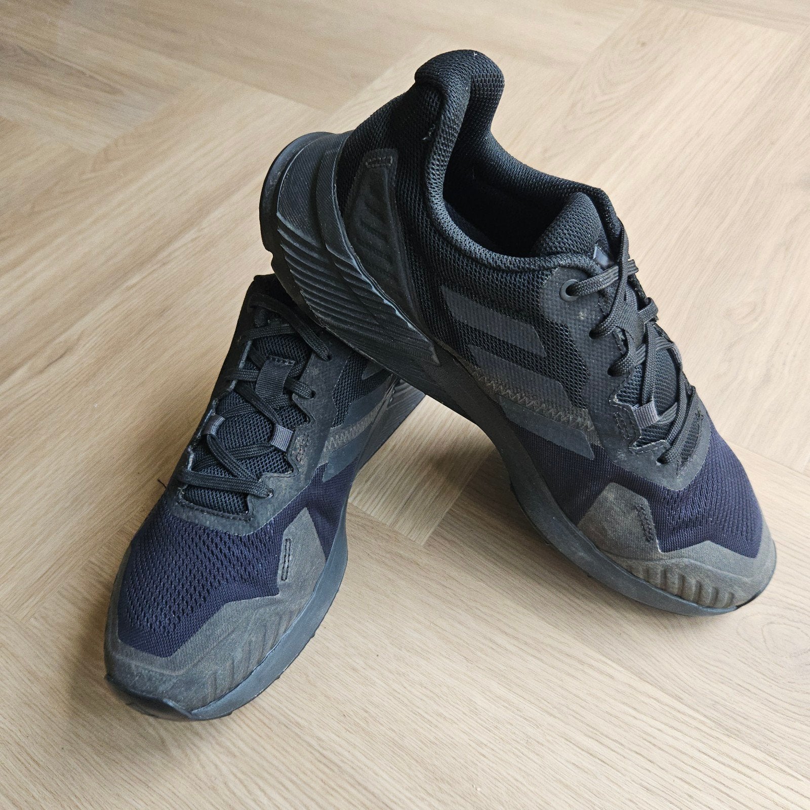Adidas Terrex Trail Running hiking Schoen Mt 42 2/3, Zwart, Zo goed als nieuw, Wandelschoenen of Bergschoenen, Adidas Terrex