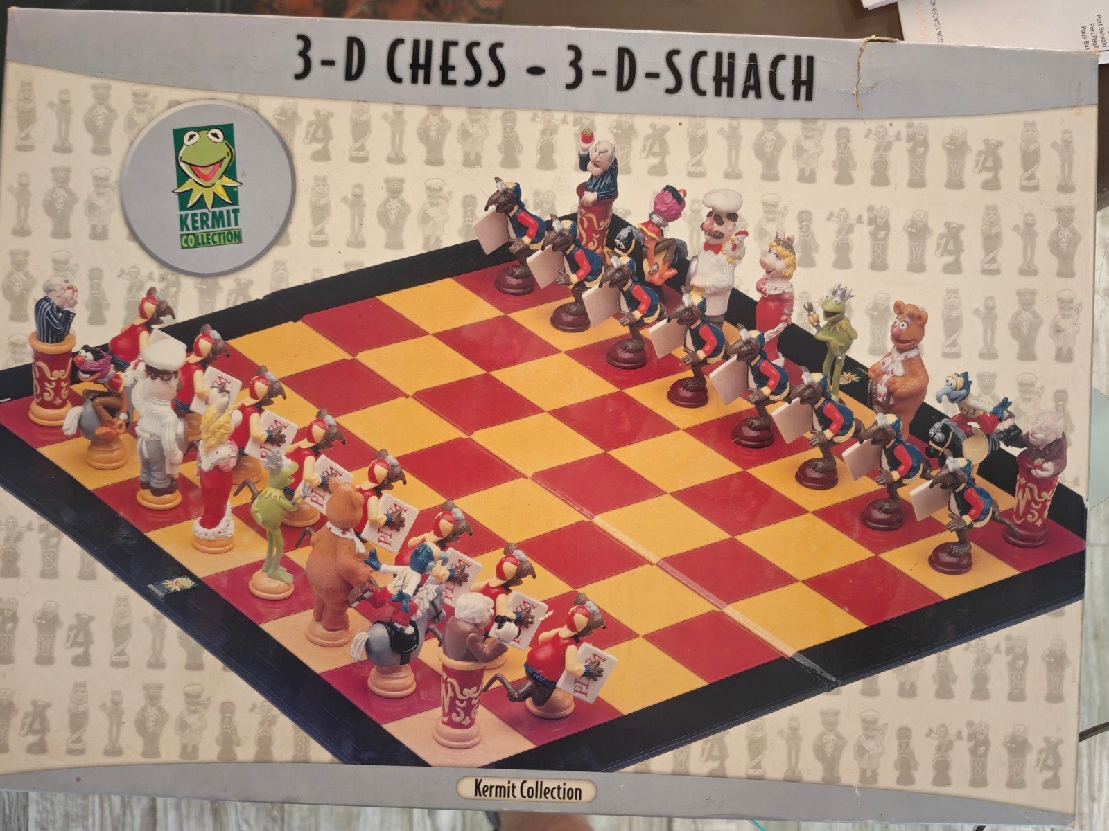 Uniek 3d schaakspel Muppets, Een of twee spelers, Ophalen of Verzenden, Zo goed als nieuw