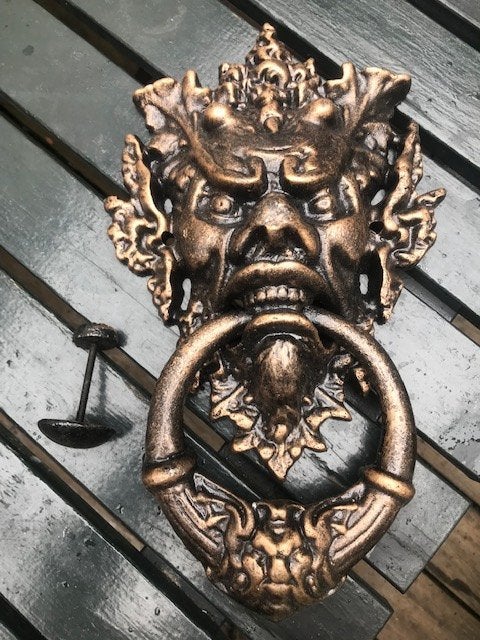 imposante grote metalen deurklopper, Ophalen of Verzenden