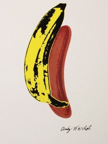 Andy Warhol (1928) Grano Kleur Lithografie "Banana" Ges Gen, Ophalen of Verzenden