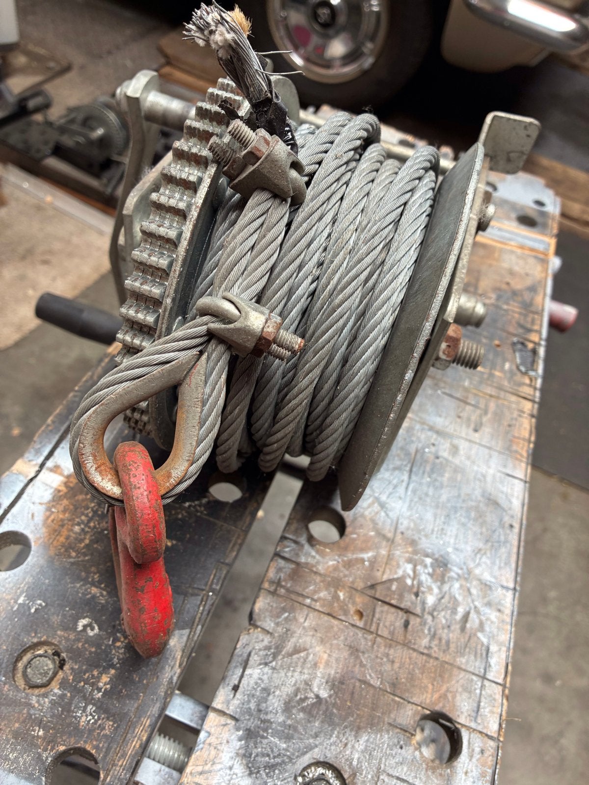 Fulton T3205 Trailerlier met staalkabel - 1450 kg trekkracht, Ophalen, Gebruikt, Handmatig