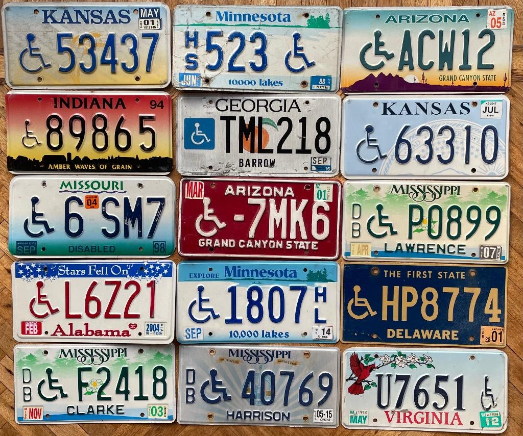 Nummerplaat kentekenplaat USA SPECIAL, Ophalen of Verzenden, Gebruikt