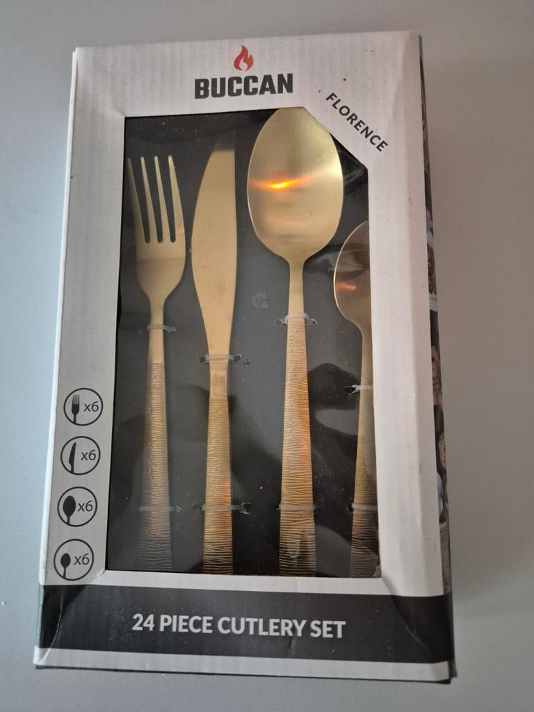 24 delig bestek set, Ophalen, Nieuw, Rvs of Chroom