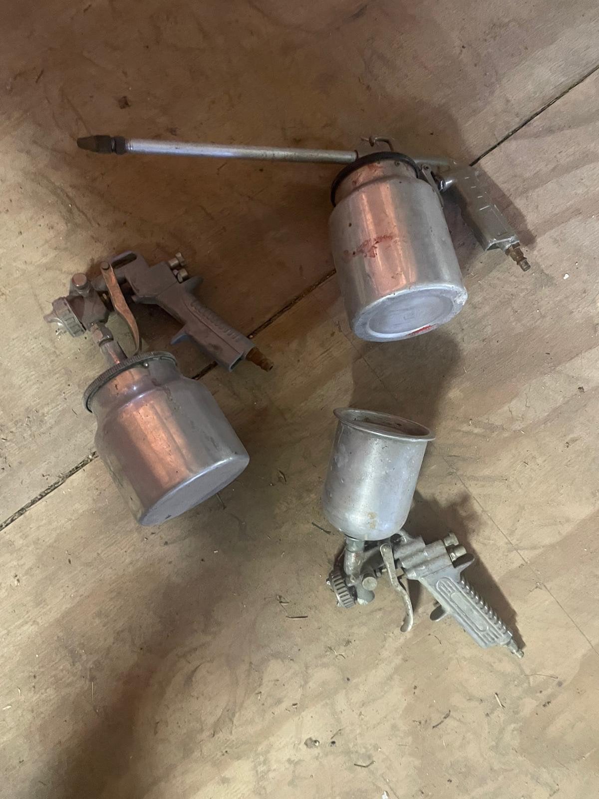 3 Verfspuiten voor compressor, Ophalen of Verzenden, Gebruikt, Verfspuit of Verfpomp