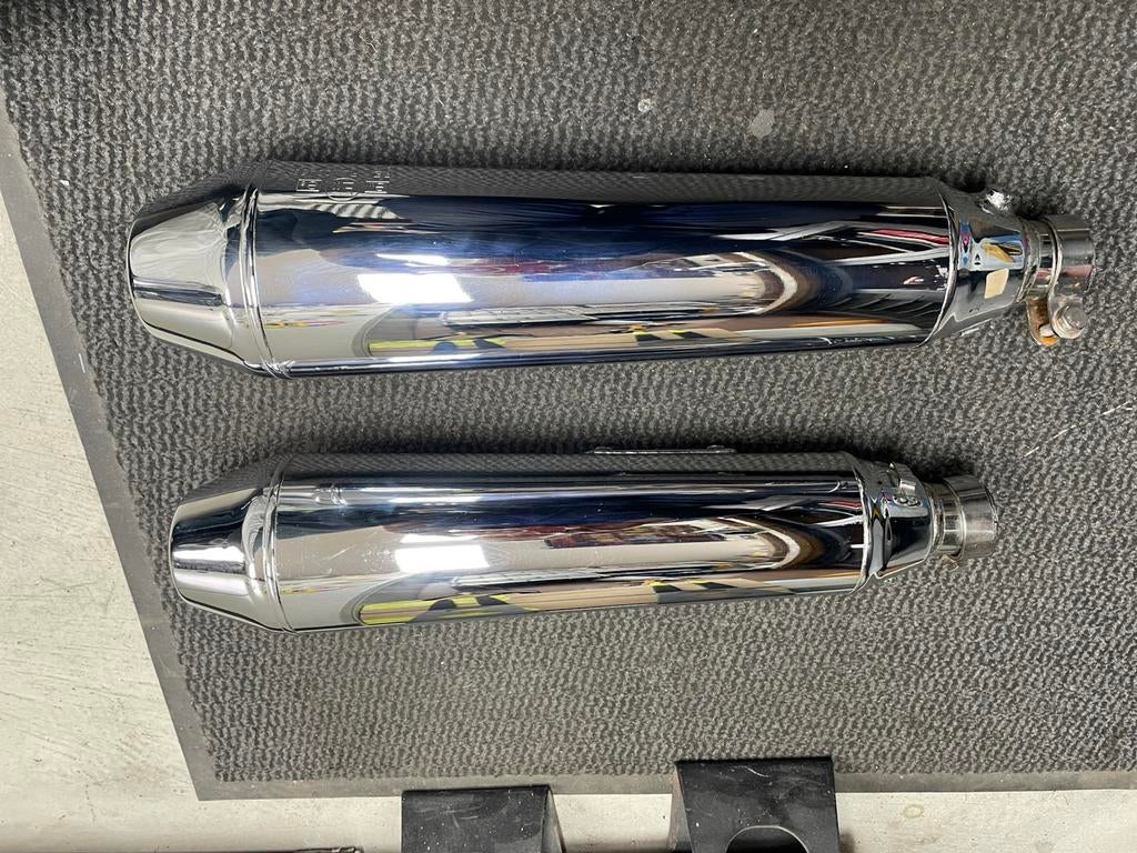 Royal Enfield originele uitlaten Interceptor, Ophalen, Gebruikt