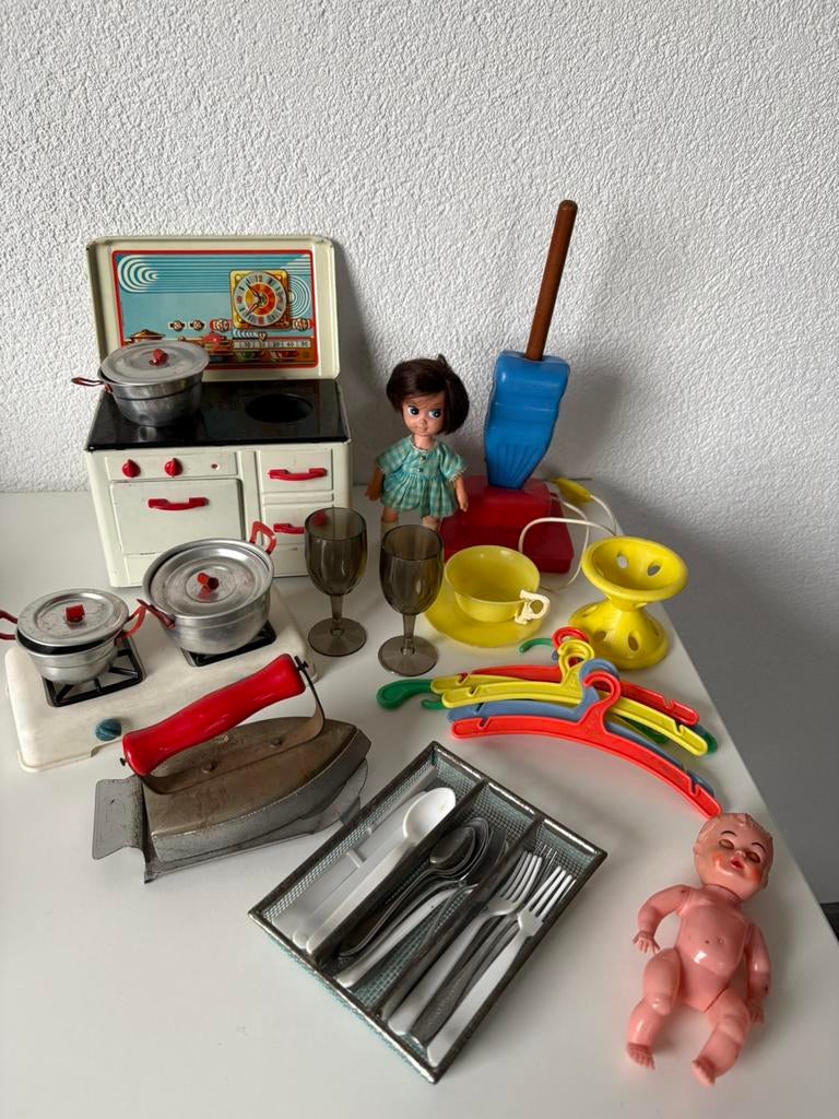 Vintage speelgoed, Verzamelen, Poppenhuizen en Toebehoren, Ophalen of Verzenden, Gebruikt, Overige typen