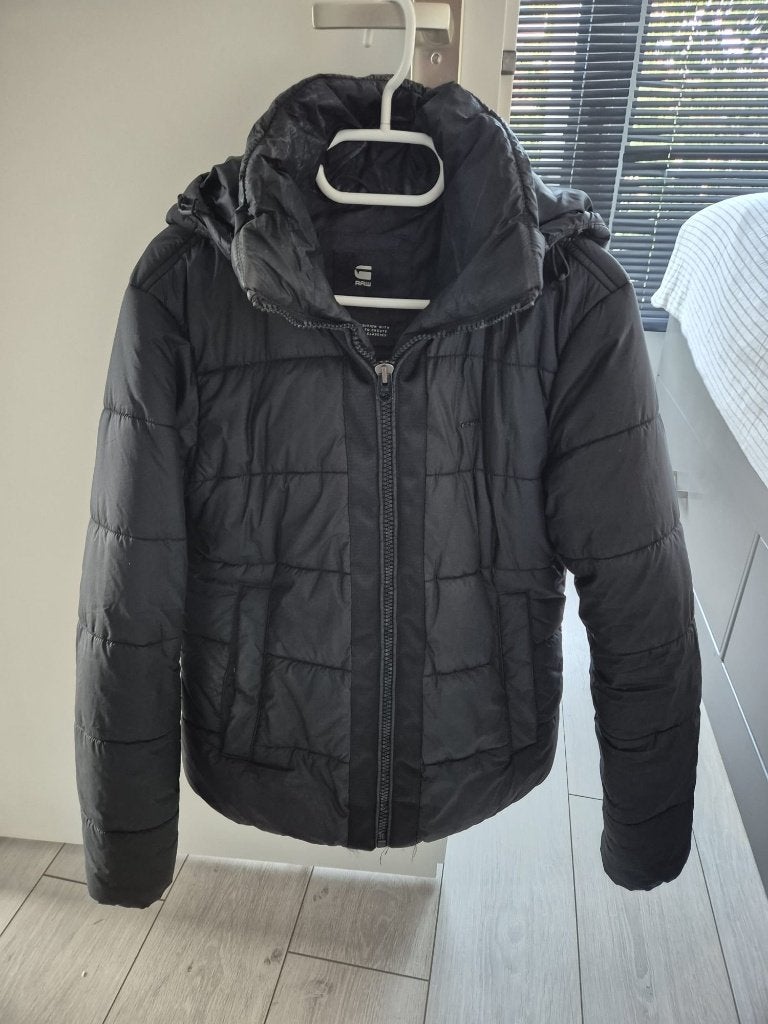zwarte bomber winterjas van G-Star, Ophalen of Verzenden, Zo goed als nieuw, Zwart