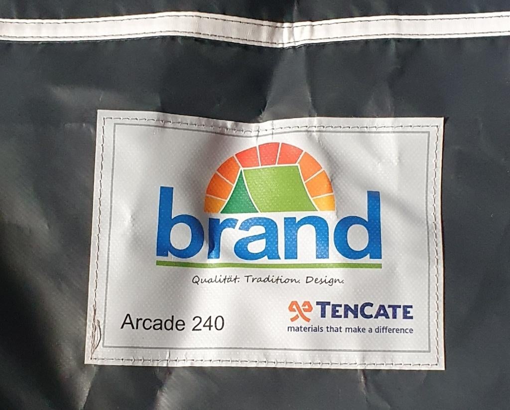 Voortent Brand Arcade 240, Caravans en Kamperen, Voortenten en Luifels, Ophalen, Zo goed als nieuw, Ten Cate All Season 240g/m2