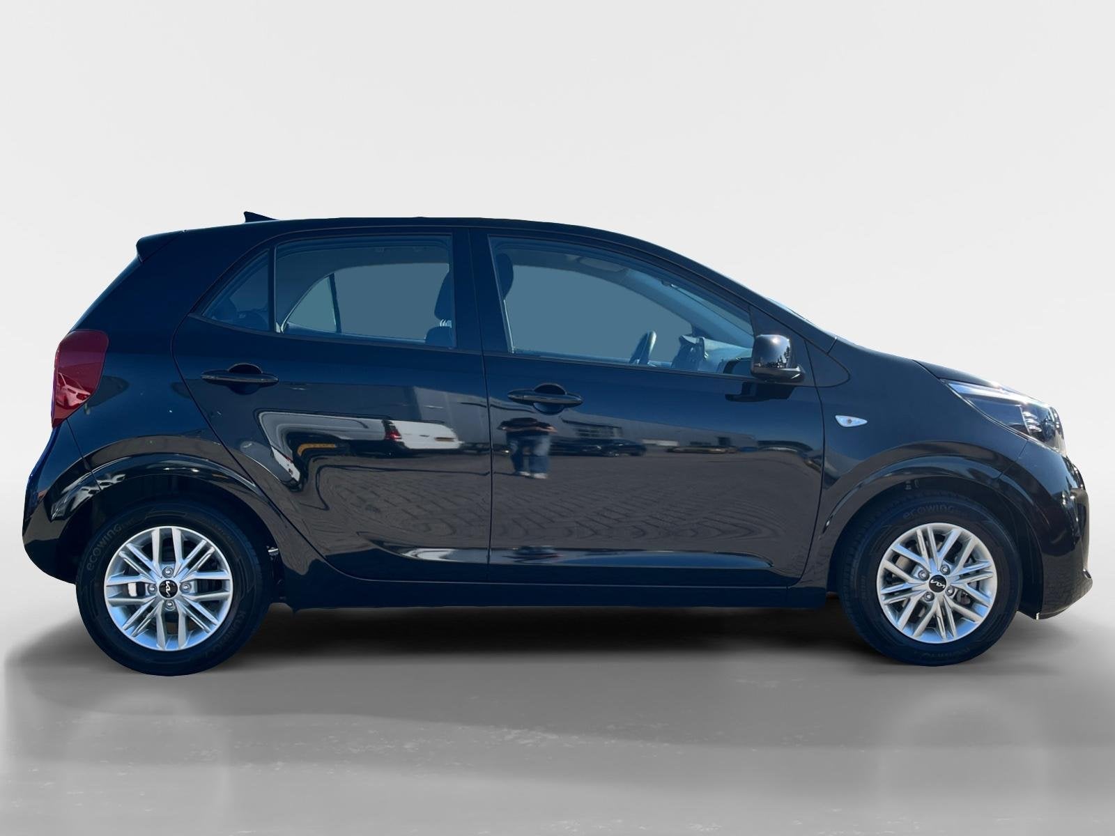 Kia Picanto 1.0 DPi DynamicLine | Private lease €309 per m, Auto's, Stof, Gebruikt, 4 stoelen, Zwart