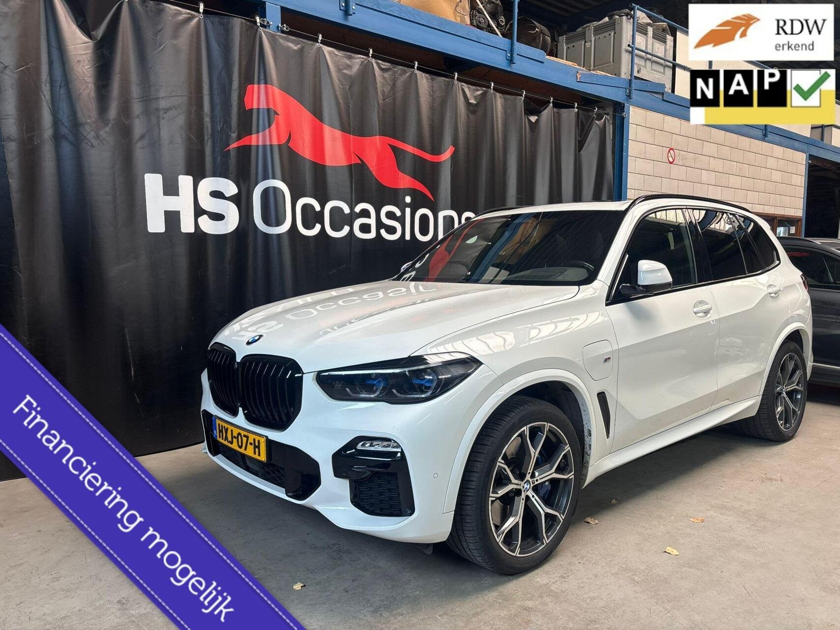 BMW X5 xDrive45e | Vol Optie | M Sport | Pano | SUV | 360°, Gebruikt, 394 pk, Wit, Leder