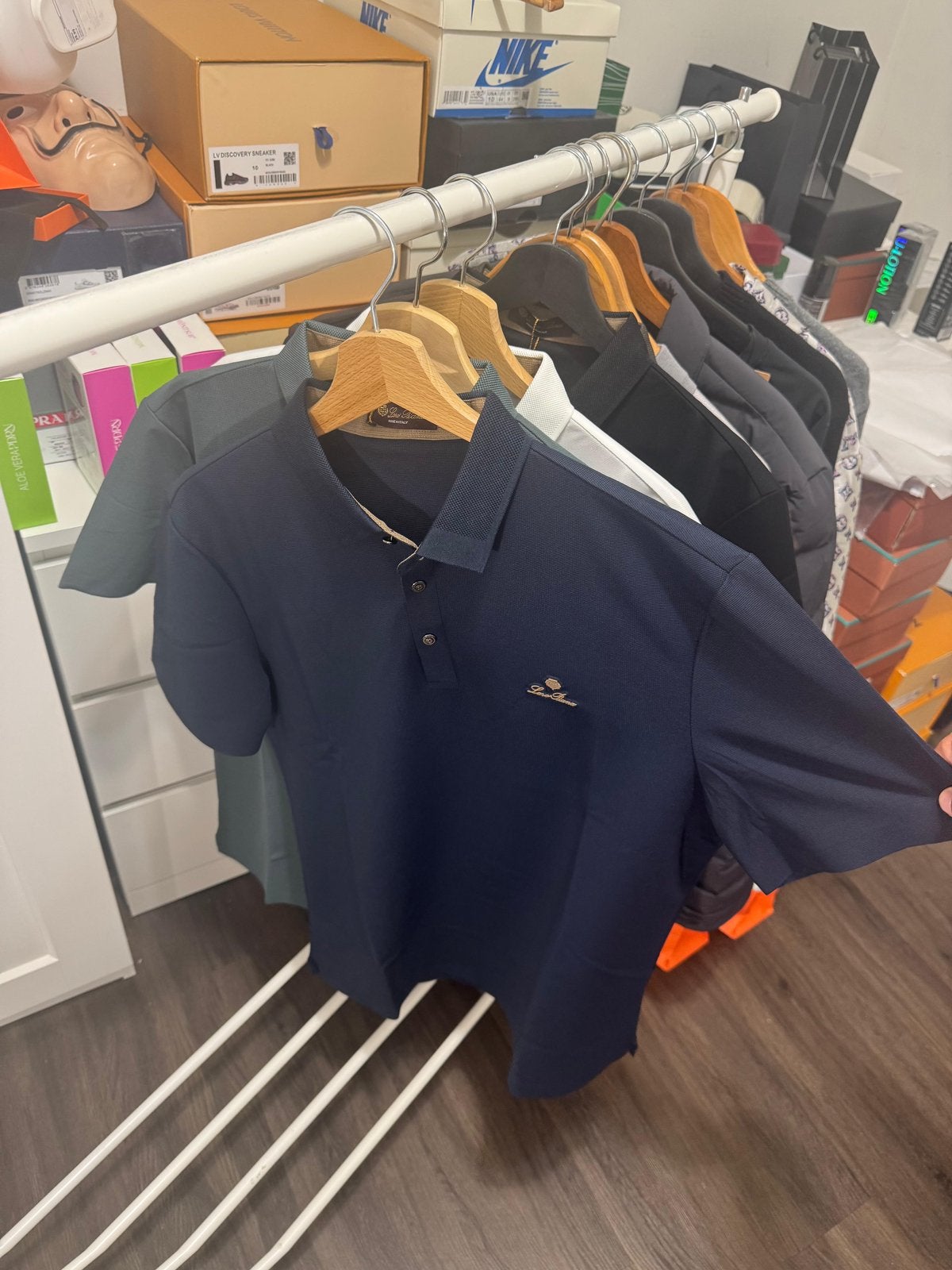 Loro Piana Katoenen Polo donker blauw, Ophalen of Verzenden, Nieuw, Blauw
