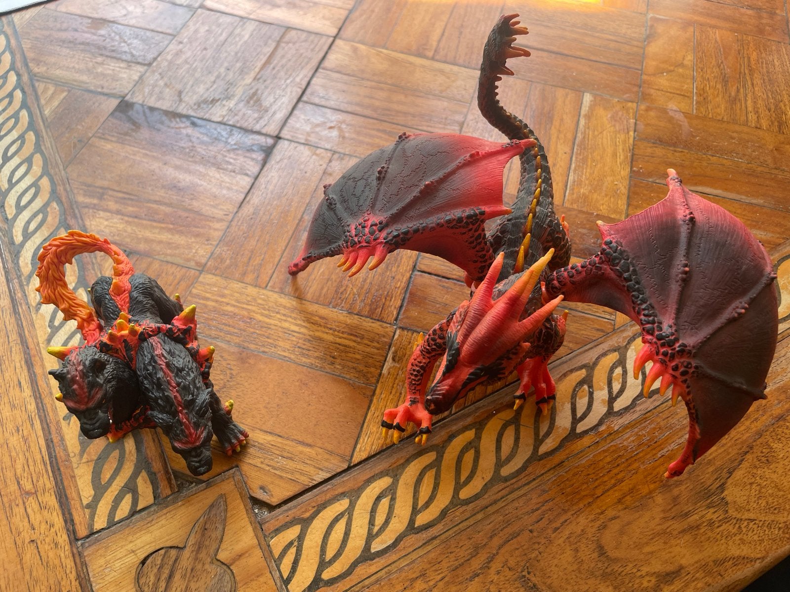 Schleich Draak en Cerberus, Kinderen en Baby's, Ophalen of Verzenden, Gebruikt