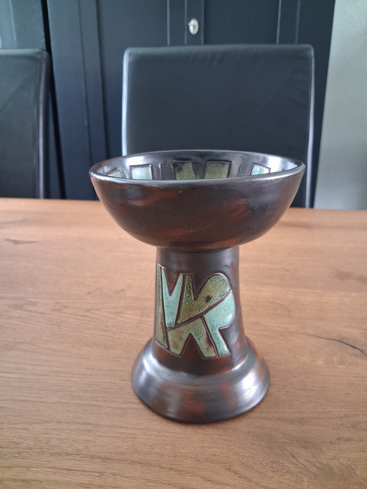 HENK POTTERS - Keramische kandelaar -  mid century modern, Ophalen of Verzenden