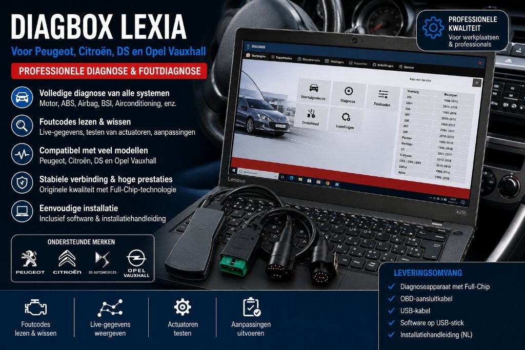 Diagbox Lexia voor Peugeot Citroen en Opel-Vauxhall, Ophalen of Verzenden