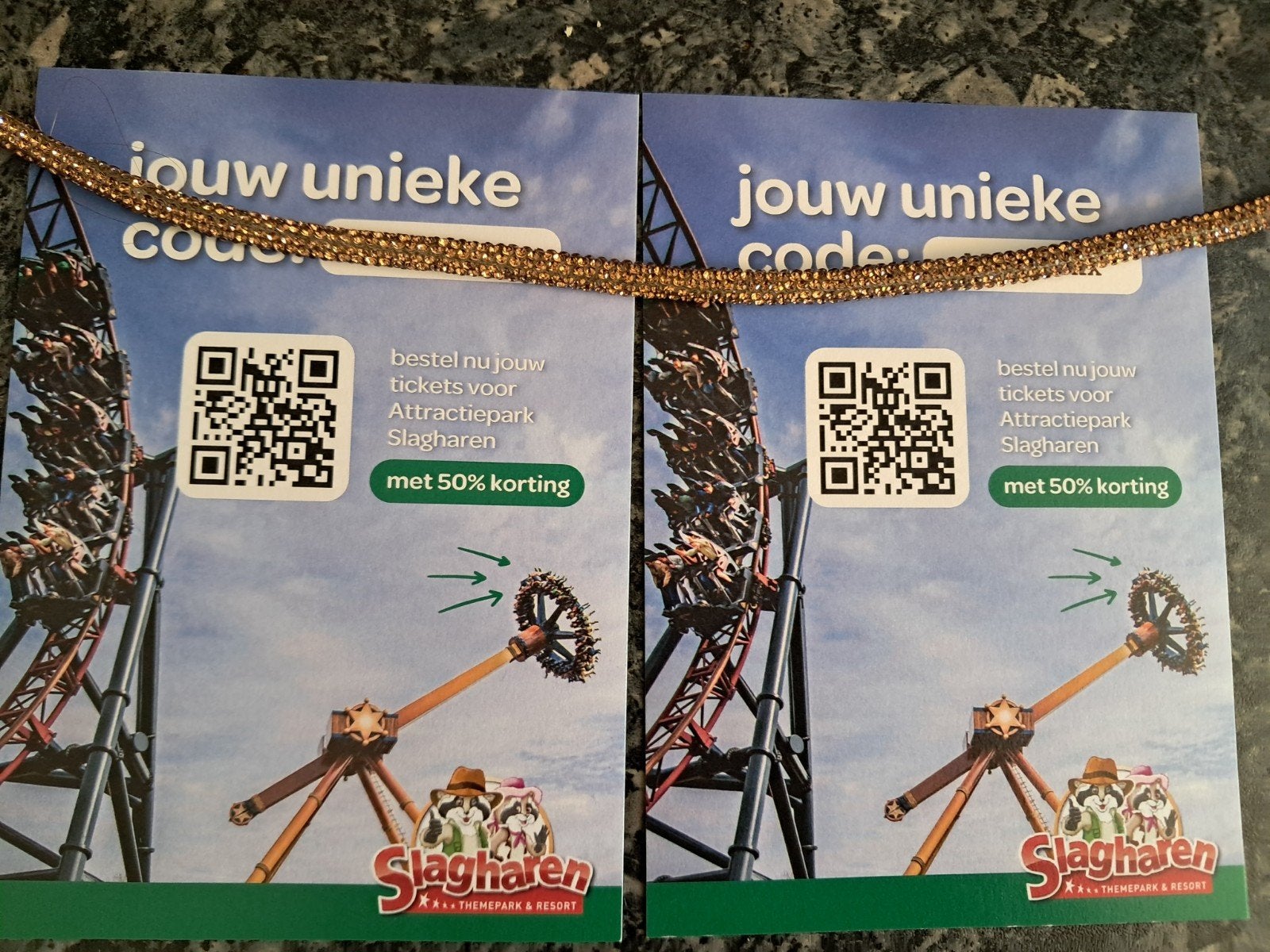 Korting voor slagharen, Eén persoon, Kortingsbon, Pretpark