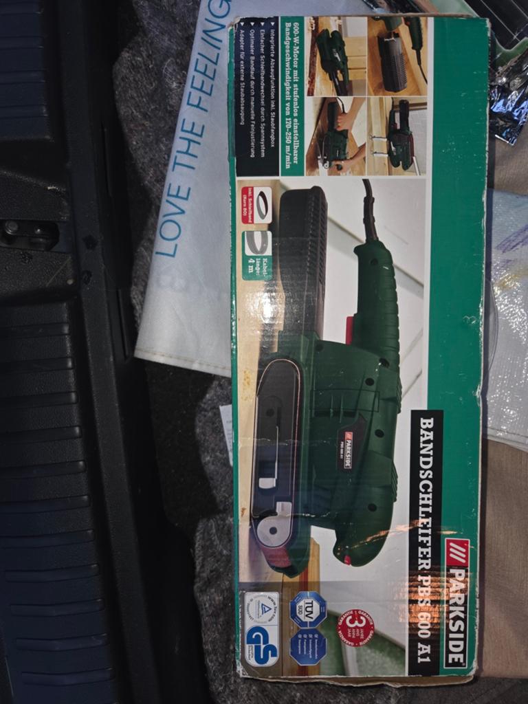 Parkside Bandschuurmachine PBS 600 A1 - Zo goed als nieuw, Ophalen
