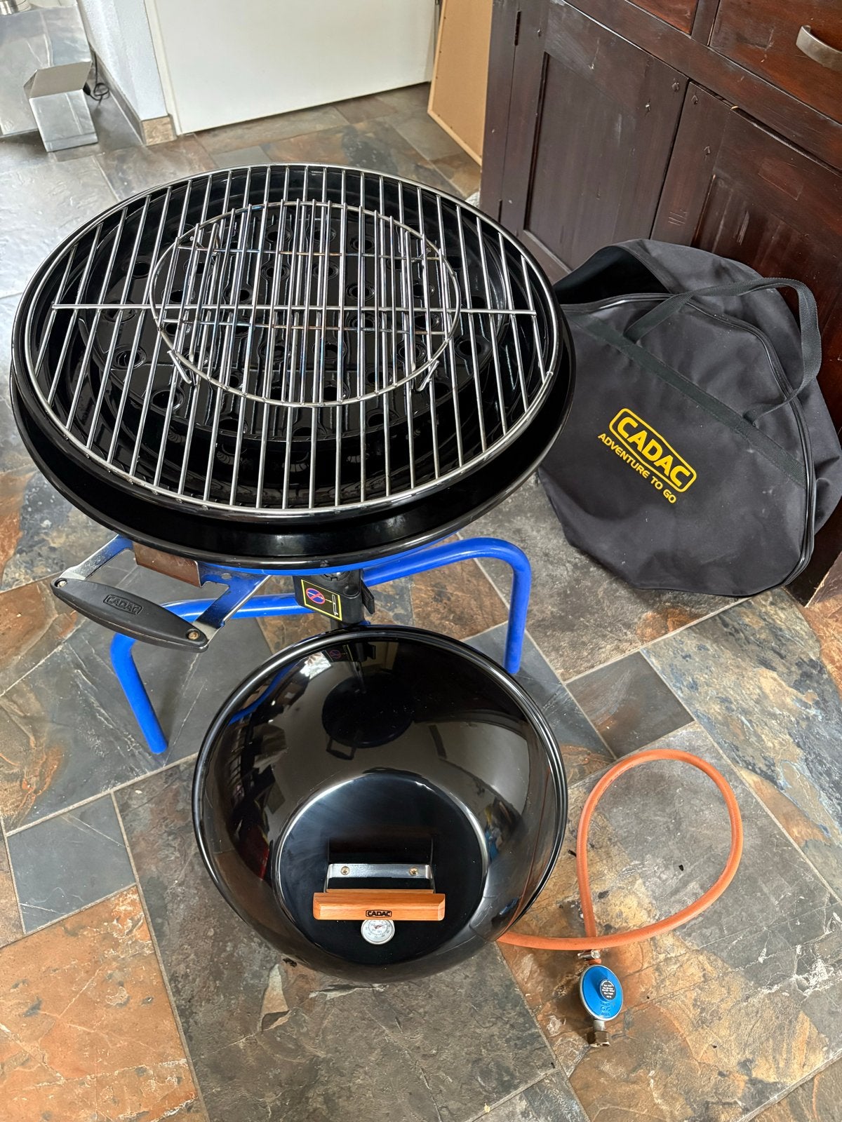 Cadac Skottelbraai met diverse onderdelen/pannen, Ophalen, Gebruikt