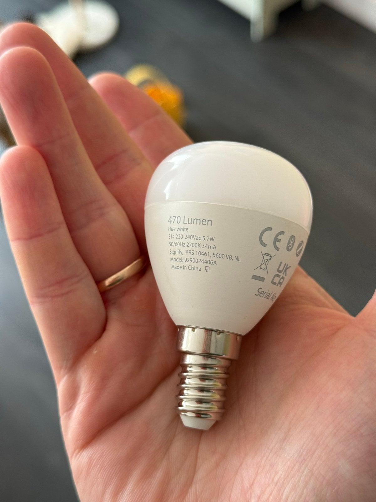 6 Philips Hue White E14 lampen - 470 lumen, 2700K warm wit, Wit, Overige materialen, Gebruikt, E14 (klein)