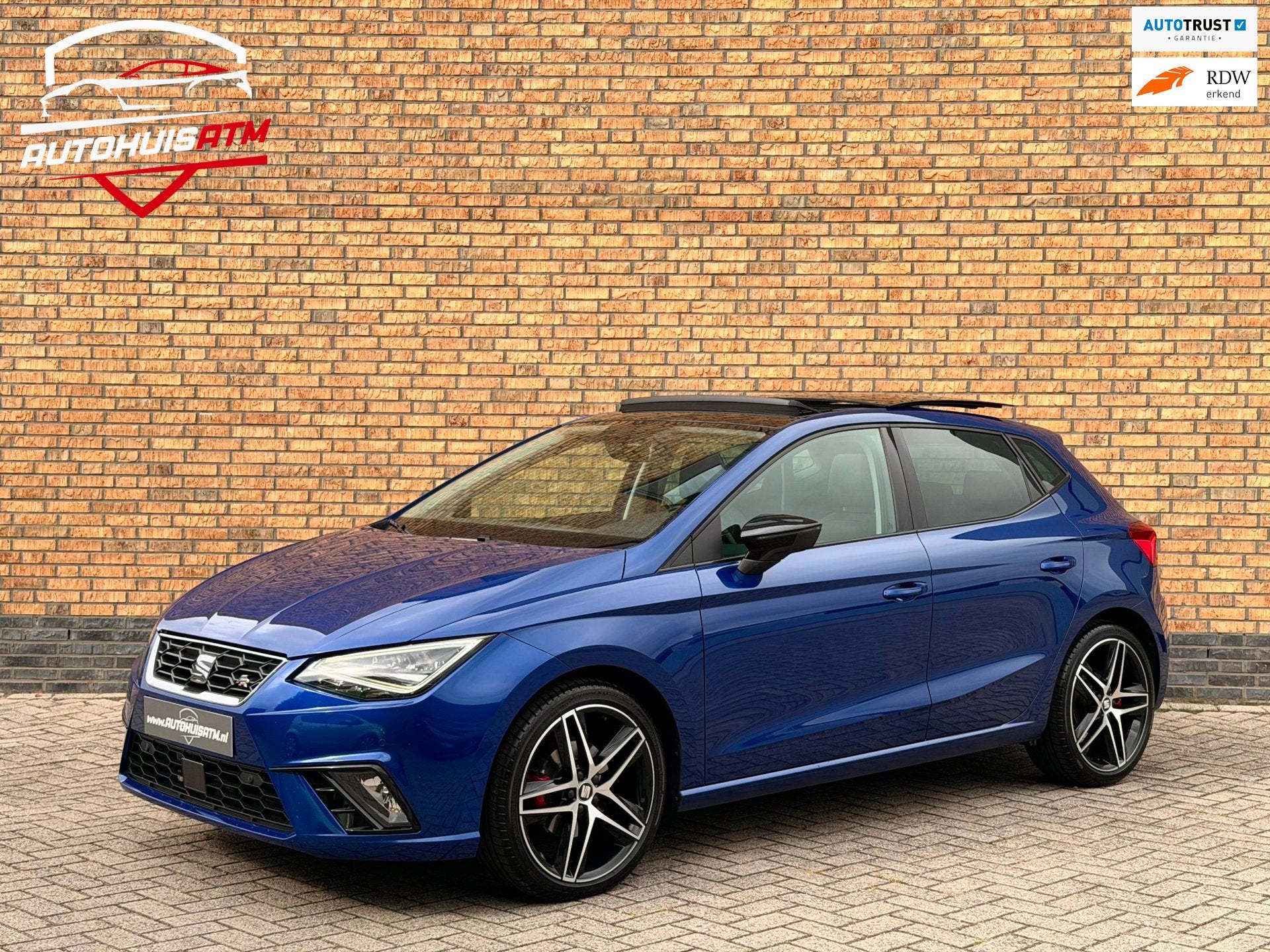 SEAT Ibiza 1.5 TSI EVO FR 150pk Pano Acc Beats Keyless Cam L, Voorwielaandrijving, Dealer onderhouden, Stof, Zwart