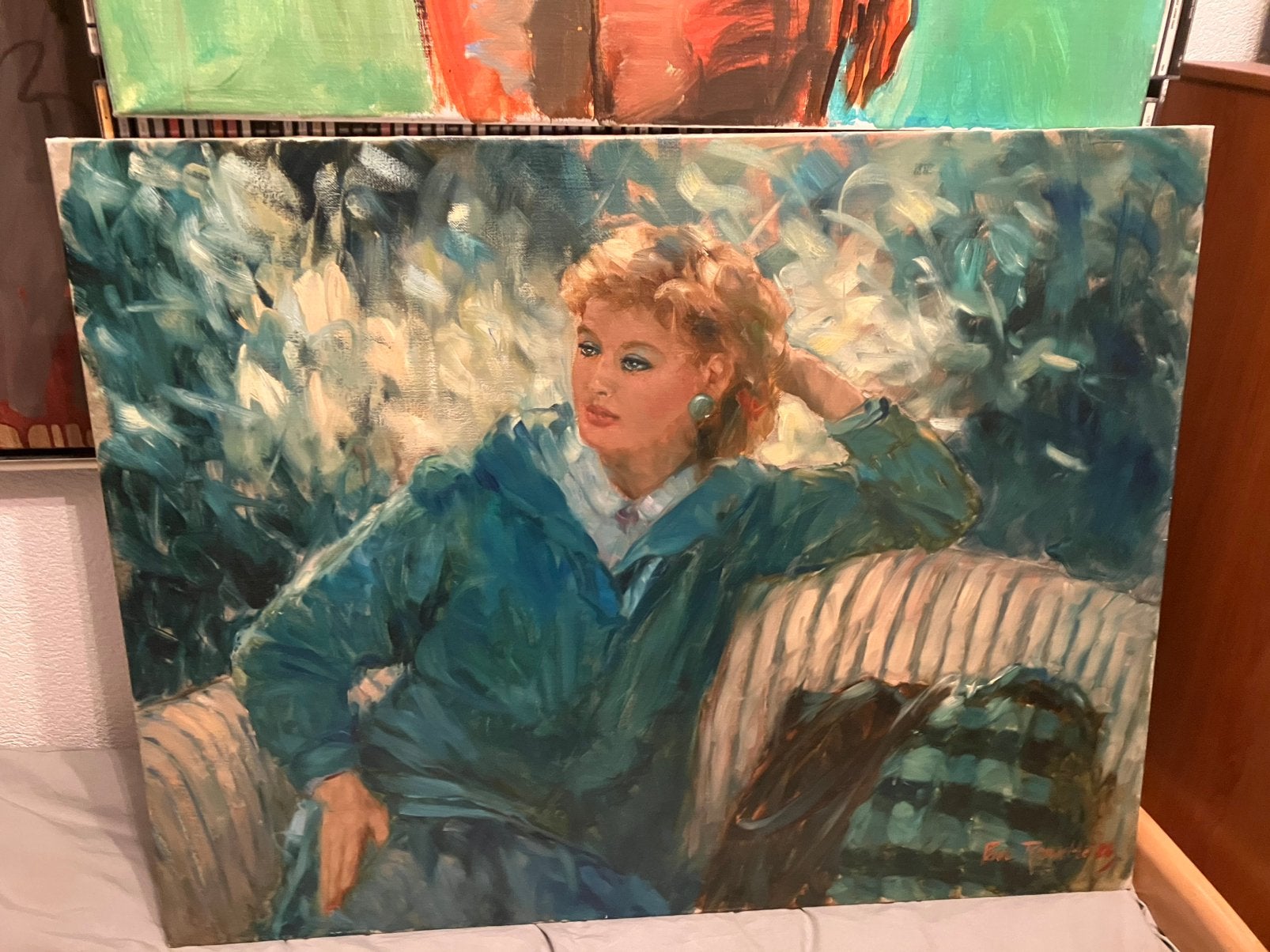 Orgineel olieverfschilderij Paul Rouwette 1986, Ophalen
