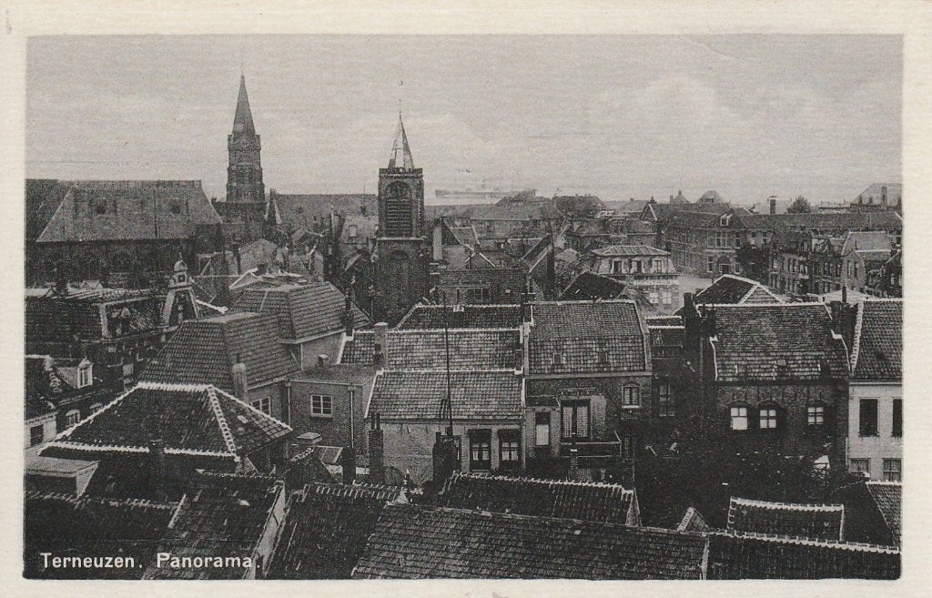 TERNEUZEN Panorama, Verzenden, 1920 tot 1940, Ongelopen, Zeeland