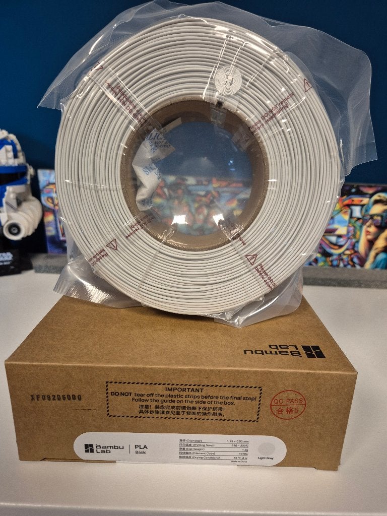 Bambu Lab PLA Lichtgrijs 1.75mm – 1KG – Nieuw Refill, Verzenden, Nieuw, Filamentrollen