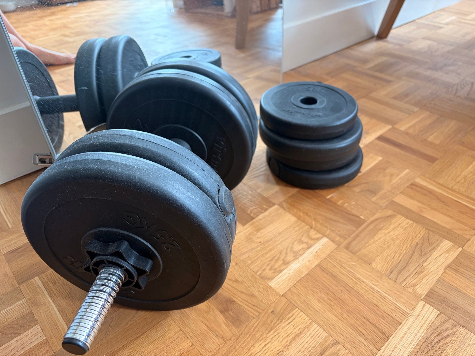 Virtufit Verstelbare Halterset - 15 kg, Sport en Fitness, Fitnessmaterialen, Ophalen, Zo goed als nieuw, Armen, Halterset