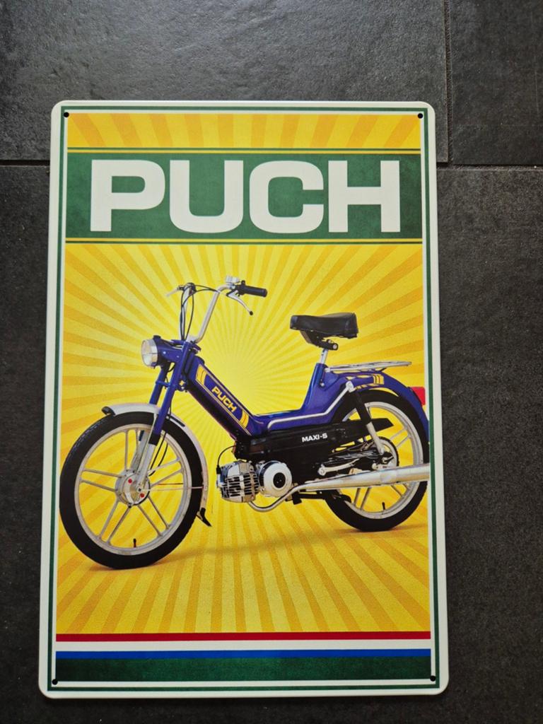 Puch reclamebord, Verzamelen, Merken en Reclamevoorwerpen, Ophalen of Verzenden, Nieuw, Reclamebord