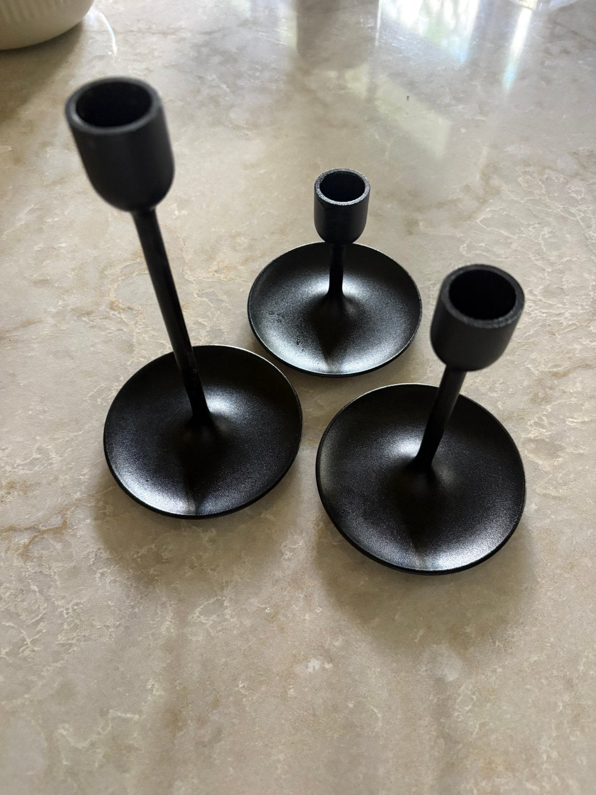 Ikea kandelaars zwart, Ophalen of Verzenden