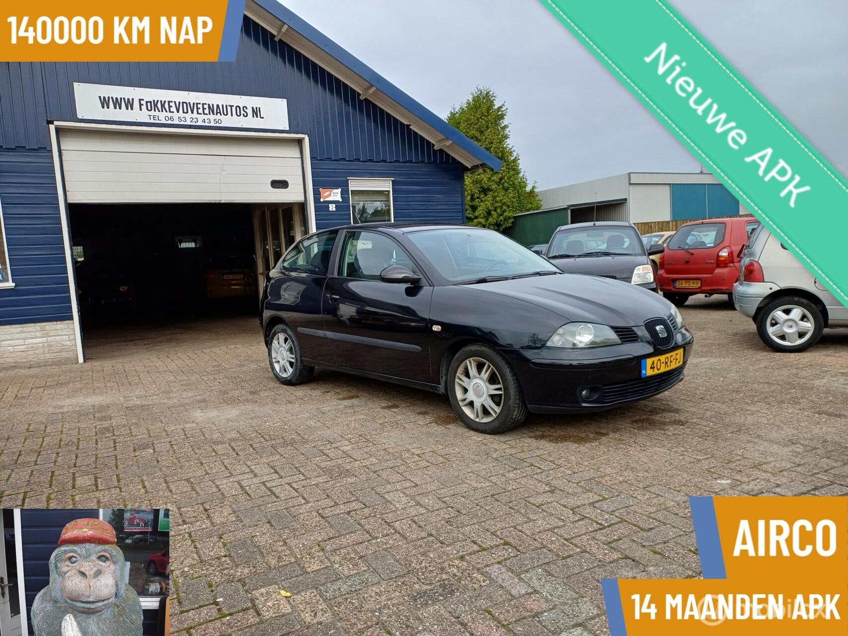 Seat Ibiza 1.4-16V Reference Garantie, alle inruil mogelijk, Voorwielaandrijving, Elektrische ramen, 4 cilinders, Origineel Nederlands