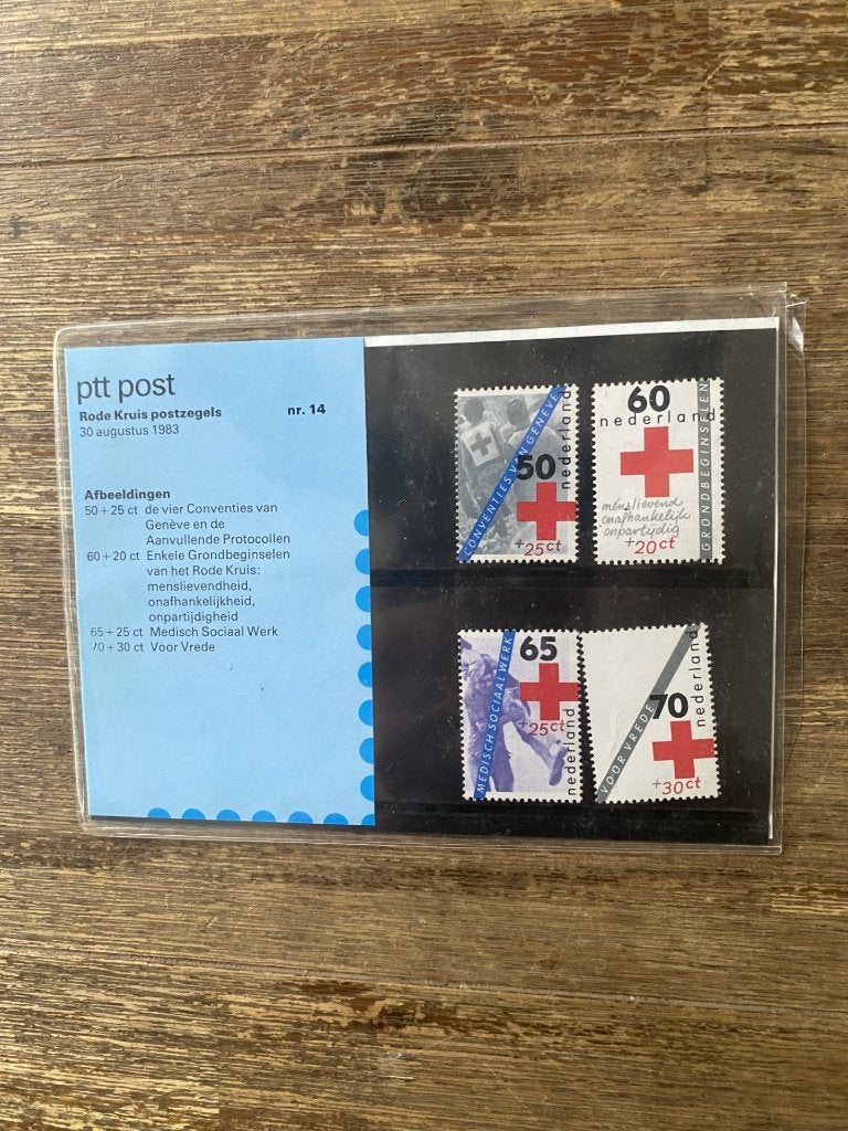 PTT Rode kruis postzegels nr. 14, Postzegels en Munten, Postzegels | Nederland, Ophalen of Verzenden, Na 1940, Postfris