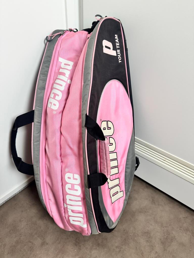 Prince Tennistas Tour Team - Roze/Zwart met Schoenenvak, Ophalen, Gebruikt, Tas, Prince