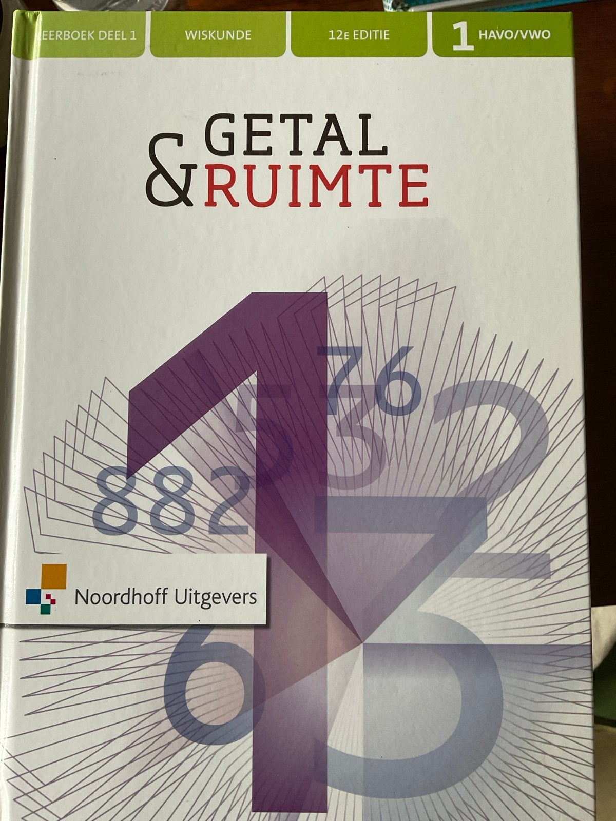 Nieuw Getal & Ruimte Wiskunde 1 Havo/Vwo Deel 1 (12e editie), Boeken, Schoolboeken, Ophalen of Verzenden, Nieuw, HAVO, Wiskunde A