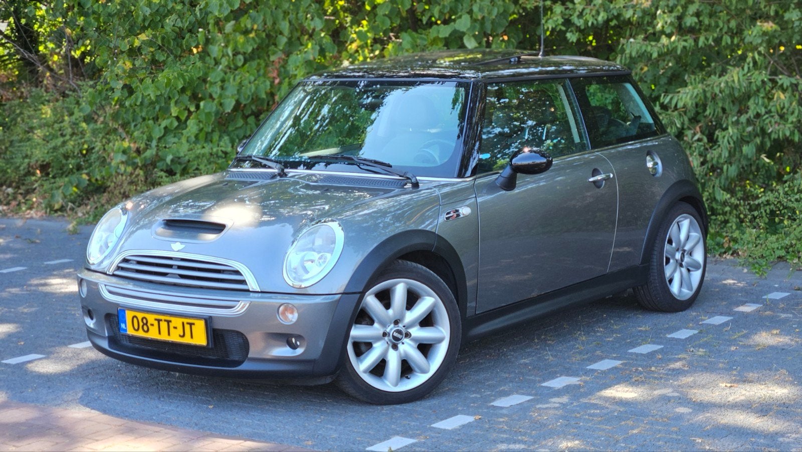 Mini 1.6 16V Cooper S 2004 Optisch en technisch mooi!, Voorwielaandrijving, Zwart, 4 cilinders, 163 pk