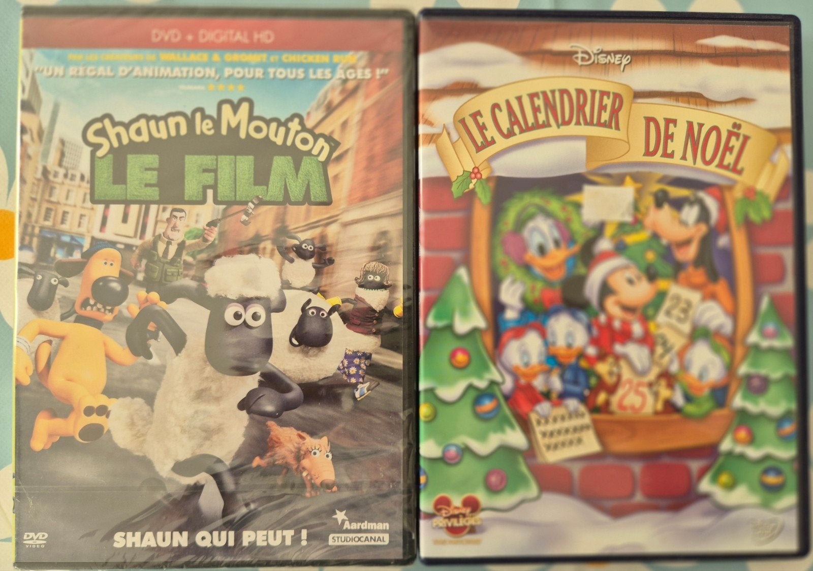 Franse kinder DVD's: Shaun le Mouton & Disney Kerst, Animatie, Alle leeftijden, Ophalen of Verzenden, Zo goed als nieuw