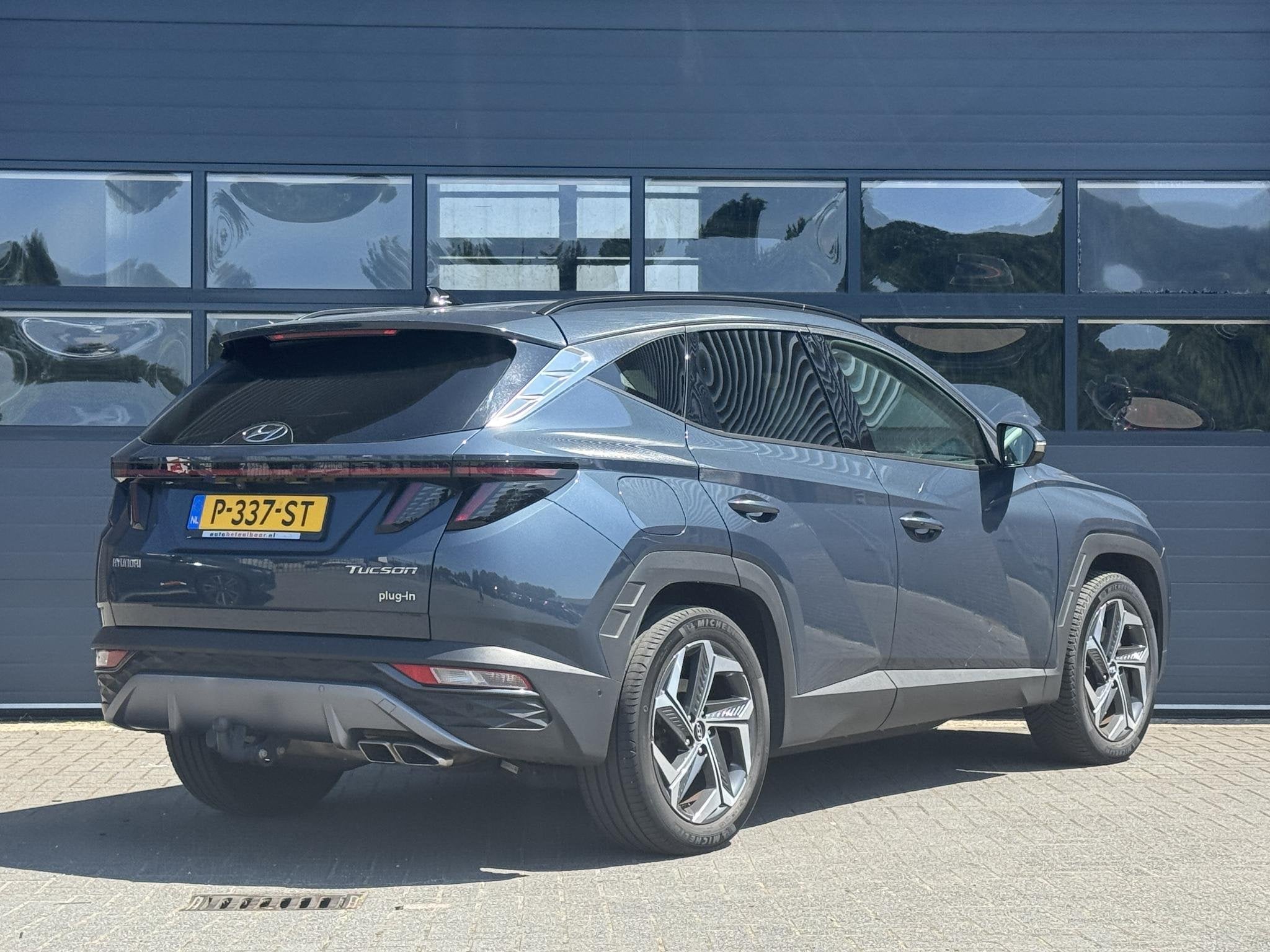 HYUNDAI TUCSON 1.6 T-GDI PHEV PREMIUM 4WD I TREKHAAK 1350KG, Auto's, Automaat, 1350 kg, 14 kWh, Gebruikt