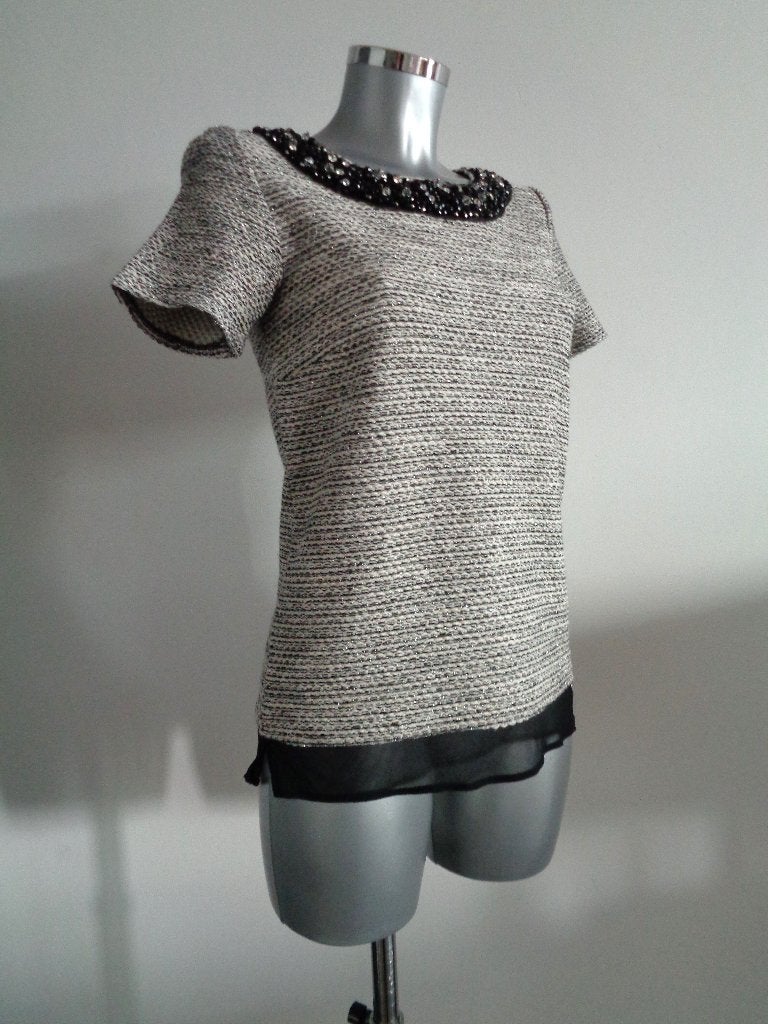 Hallhuber Donna trui shortsleeve, maat 34, Overige kleuren, Ophalen of Verzenden, Zo goed als nieuw, Korte mouw
